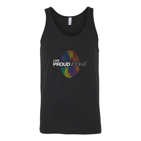 LIVE PROUD VODKA UNISEX TANK (White Text)